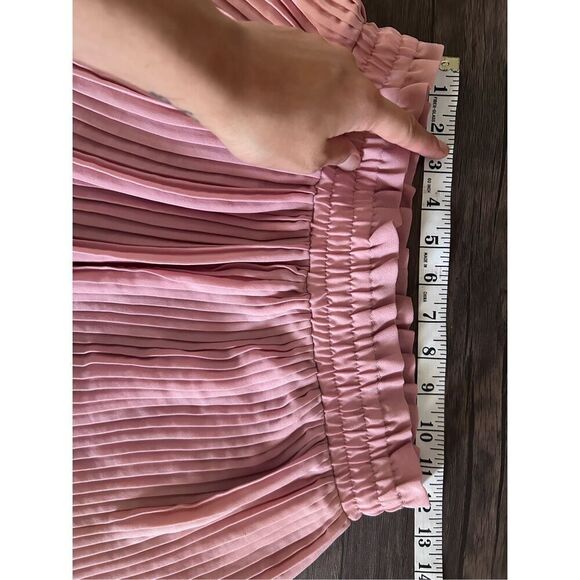 Zara Pink Pleated High Waisted Pull On Shorts Size XS Barbie Core Bratz - Picture 7 of 8